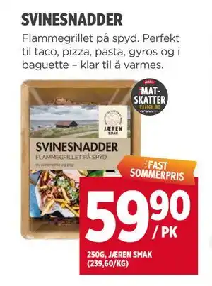 Meny SVINESNADDER tilbud