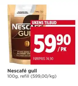 Meny Nescafé gull tilbud