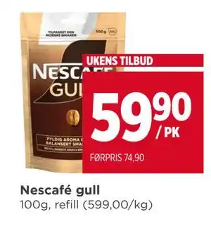 Meny Nescafé gull tilbud