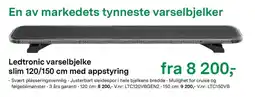 Felleskjøpet Ledtronic varselbjelke slim 120/150 cm med appstyring tilbud