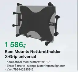 Felleskjøpet Ram Mounts Nettbrettholder X-Grip universal tilbud