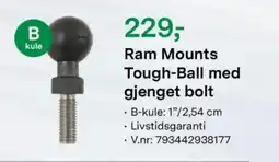 Felleskjøpet Ram Mounts Tough-Ball med gjenget bolt tilbud