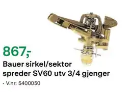 Felleskjøpet Bauer sirkel/sektor spreder SV60 utv 3/4 gjenger tilbud