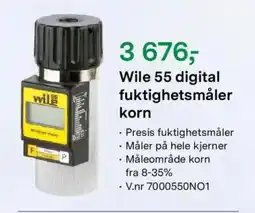 Felleskjøpet Wile 55 digital fuktighetsmåler korn tilbud