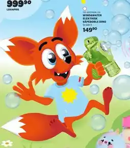 Lekia WIND&WATER ELEKTRISK SÅPEBOBLE DINO tilbud