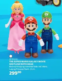 Lekia THE SUPER MARIO GALAXY MOVIE 9IN PLUSH ROTO HEAD tilbud