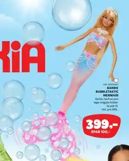 Lekia BARBIE BUBBLETASTIC MERMAID tilbud