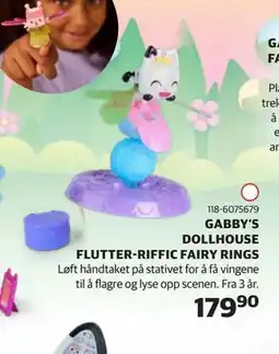 Lekia GABBY’S DOLLHOUSE FLUTTER-RIFFIC FAIRY RINGS tilbud