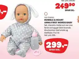 Lekia HUMBLE & HEART ANNA FIRST WORDS BABY tilbud