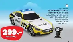 Lekia RC MERCEDES-AMG GT NORSK POLITI 2.4GHZ tilbud
