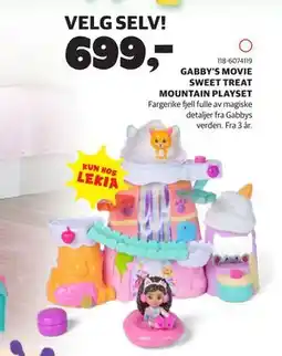 Lekia GABBY’S MOVIE SWEET TREAT MOUNTAIN PLAYSET tilbud
