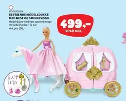 Lekia BE FRIENDS MODELLDUKKE MED HEST OG SMINKEVOGN tilbud