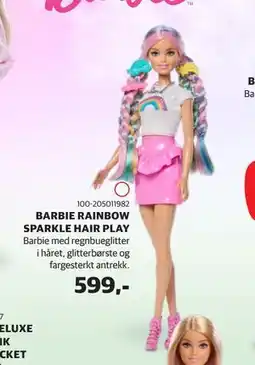 Lekia BARBIE RAINBOW SPARKLE HAIR PLAY tilbud