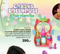 Lekia GABBY’S DOLLHOUSE FLUTTER-RIFFIC FAIRY PLAYSET tilbud