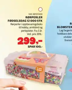 Lekia RØRPERLER FØDSELSDAG 12 000 STK tilbud