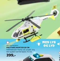 Lekia POLITIHELIKOPTER 36 CM tilbud