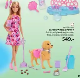 Lekia BARBIE WALK & POTTY tilbud