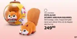 Lekia PETS ALIVE SCURRY AND RUN SQUIRREL tilbud