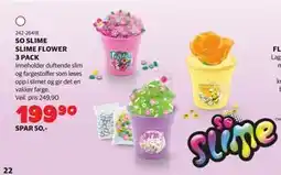 Lekia SO SLIME SLIME FLOWER 3 PACK tilbud