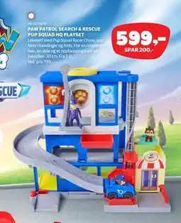 Lekia PAW PATROL SEARCH & RESCUE PUP SQUAD HQ PLAYSET tilbud