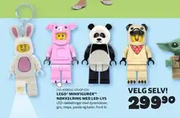 Lekia LEGO MINIFIGURER NØKKELRING MED LED-LYS tilbud