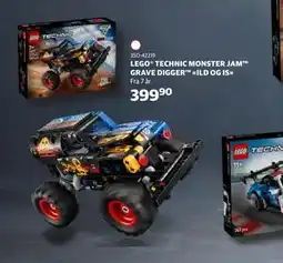 Lekia LEGO TECHNIC MONSTER JAM GRAVE DIGGER ILD OG IS tilbud