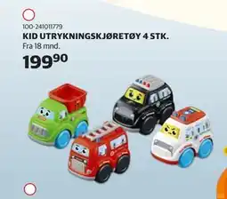 Lekia KID UTRYKNINGSKJØRETØY 4 STK tilbud