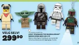 Lekia LEGO STARWARS THE MANDALORIAN NØKKELRING MED LED-LYS tilbud