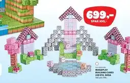 Lekia MAG&PLAY BUILDING CUBES 239 STK. ROSA tilbud