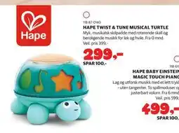 Lekia HAPE TWIST & TUNE MUSICAL TURTLE tilbud