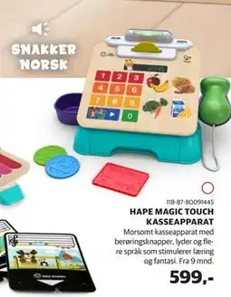 Lekia HAPE MAGIC TOUCH KASSEAPPARAT tilbud