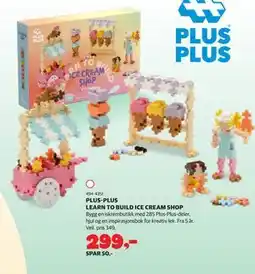 Lekia PLUS-PLUS LEARN TO BUILD ICE CREAM SHOP tilbud