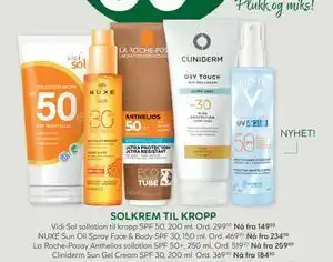 Cliniderm Sun Gel Cream SPF 30, 200 ml., Medlemspris