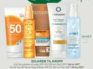 NUXE Sun Oil Spray Face & Body SPF 30, 150 ml., Medlemspris