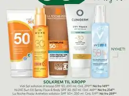 Vitusapotek La Roche-Posay Anthelios sollotion SPF 50+, 250 ml., Medlemspris tilbud