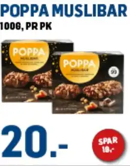 Price Lagerbutikk Poppa muslibar tilbud