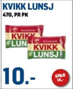 Price Lagerbutikk Kvikk lunsj tilbud