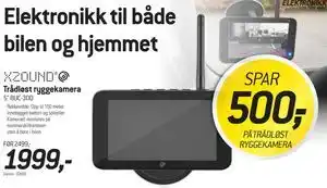 Thansen Trådløst ryggekamera tilbud
