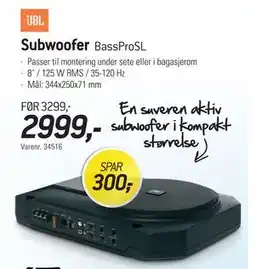 Thansen Subwoofer BassProSL tilbud
