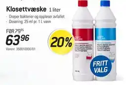 Thansen Klosettvæske tilbud