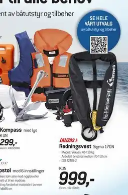 Thansen Redningsvest tilbud