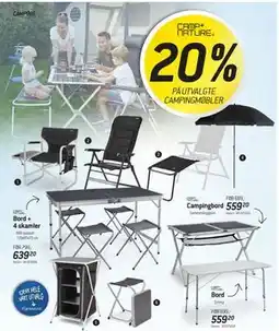 Thansen 20% PÅ UTVALGTE CAMPINGMØBLER tilbud