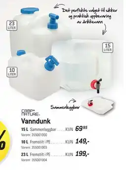 Thansen Vanndunk tilbud