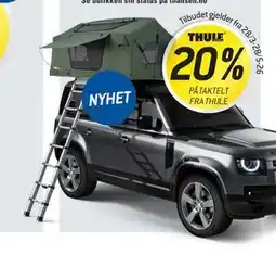 Thansen 20% PÅ TAKTELT FRA THULE tilbud