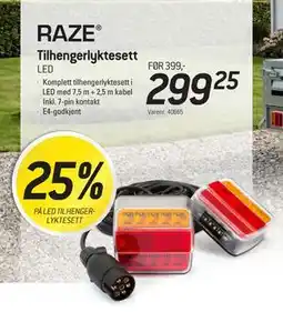 Thansen Tilhengerlyktesett tilbud