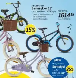 Thansen Barnesykkel 18 tilbud