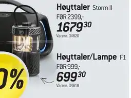Thansen Høyttaler/Lampe tilbud