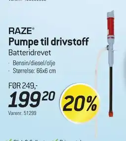 Thansen Pumpe til drivstoff tilbud