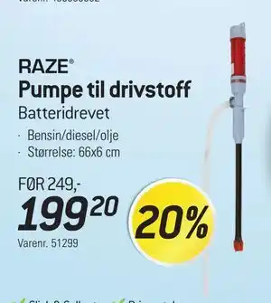 Thansen Pumpe til drivstoff tilbud