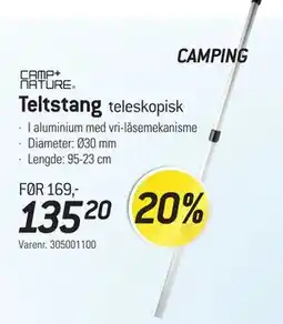 Thansen Teltstang tilbud